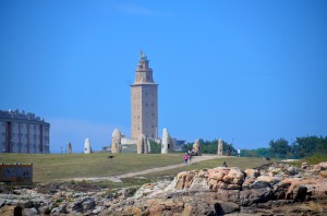 Hercules lighthouse, the only lighthouse from roman times still used today.